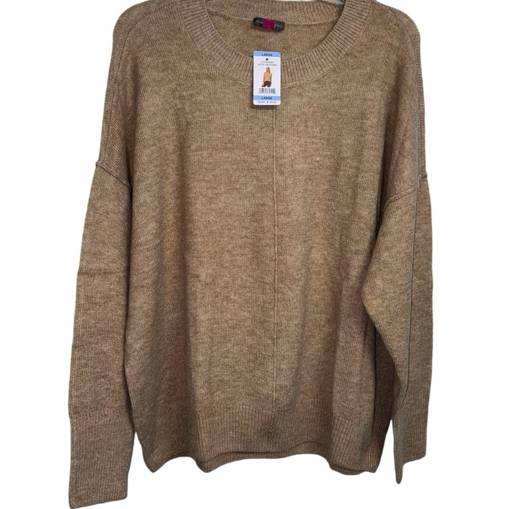 Vince Camino (NWT) Drop Shoulder Sweater, Size Large - Picture 7 of 13